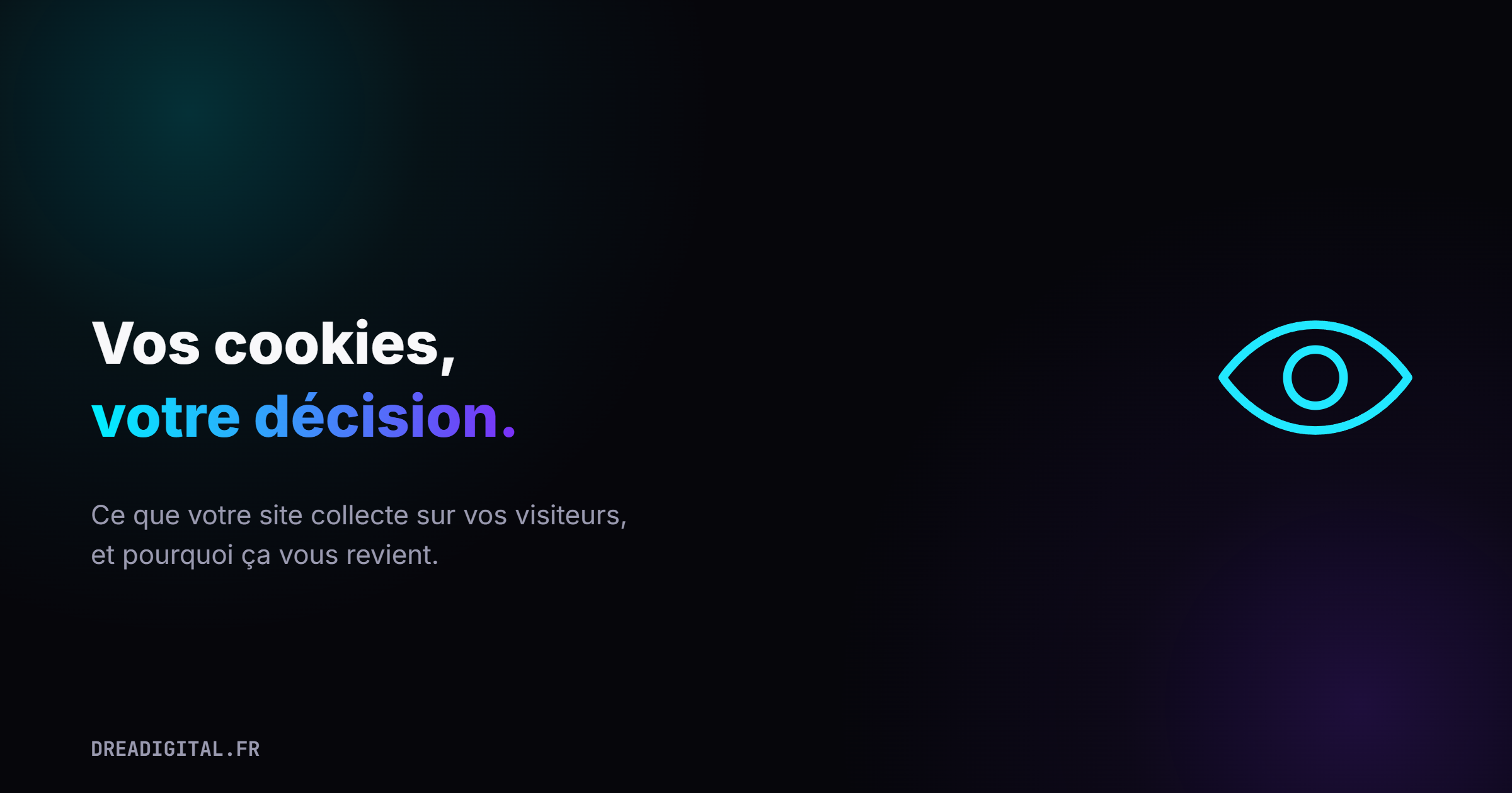 Un bandeau de consentement aux cookies sur fond noir, le bouton tout accepter surligné en cyan face à un tout refuser plus discret.