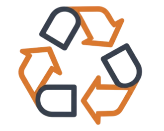 Symbole de recyclage à trois flèches