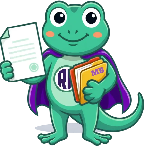 Mascotte Mon Bureau RH présentant une attestation
